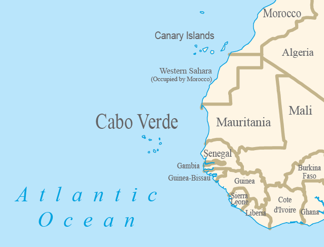 Map of Cabo Verde - Econometrica, Inc.