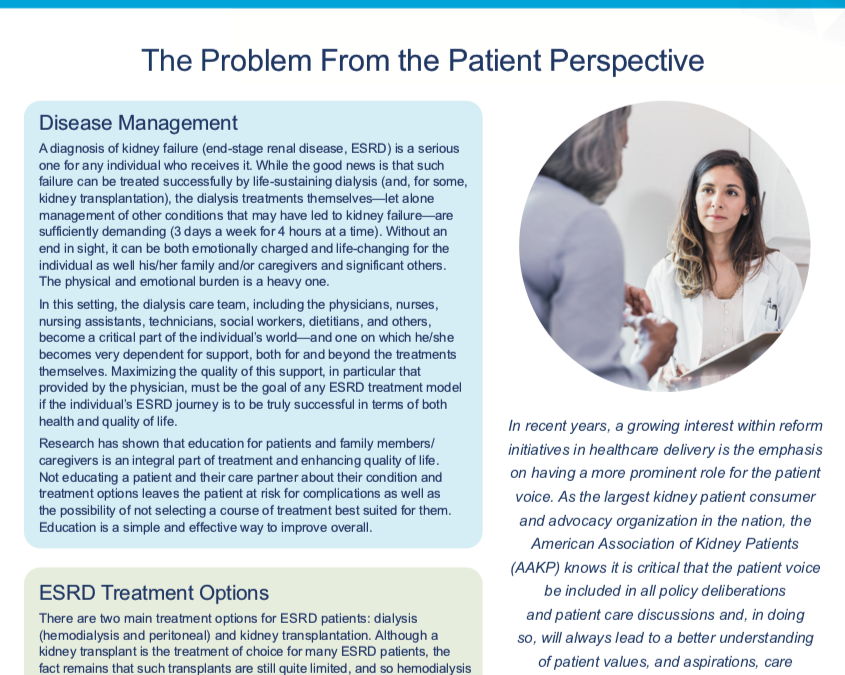 Econometrica Explores ESRD Treatments From the Patient Perspective