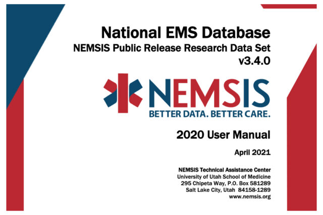 National EMS Database Cover