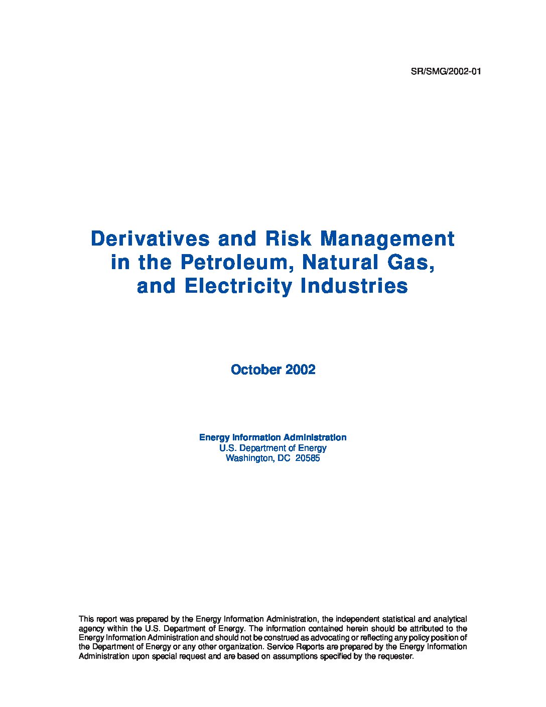 EIA Derivatives Report 1 pdf