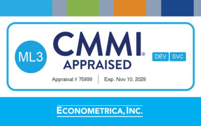 Econometrica Secures 3-Year CMMI Recertification for Quality Excellence